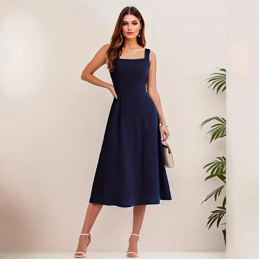 Casual Suspenders Long Dress.