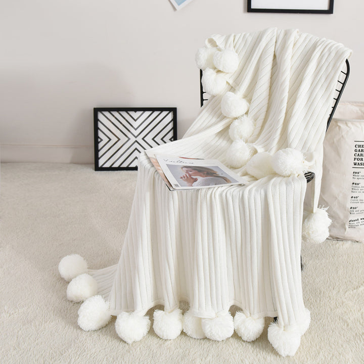 Net Red Cotton Sofa Blanket Knitted Wool
