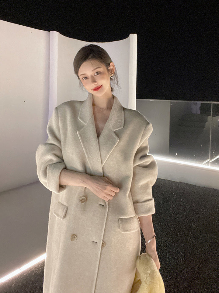 Oatmeal Wool Coat