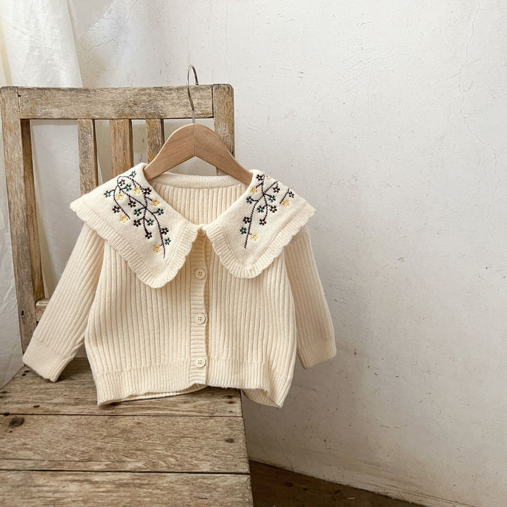 Fashion Polo Collar Sweater Coat