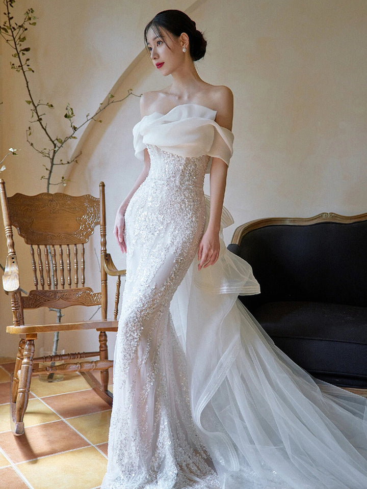 Niche High-grade Lace Fishtail Slim-fit Dress
