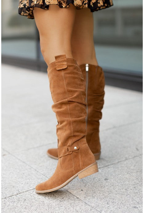 Zipper High Boots