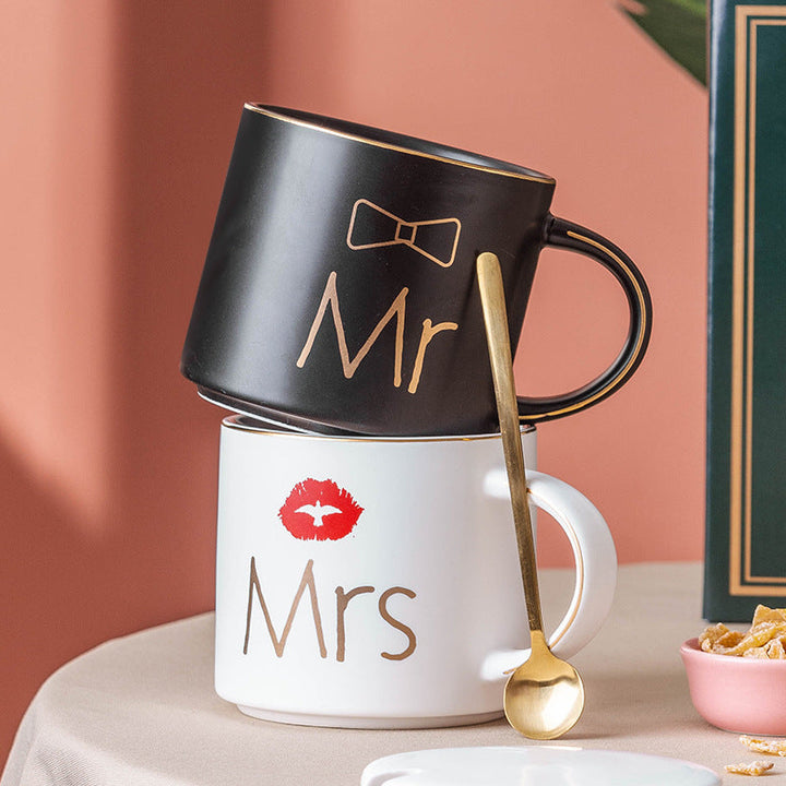 Mr & Mrs. Couple Ceramic Coffee Mugs – A Perfect Pair for Every Sip