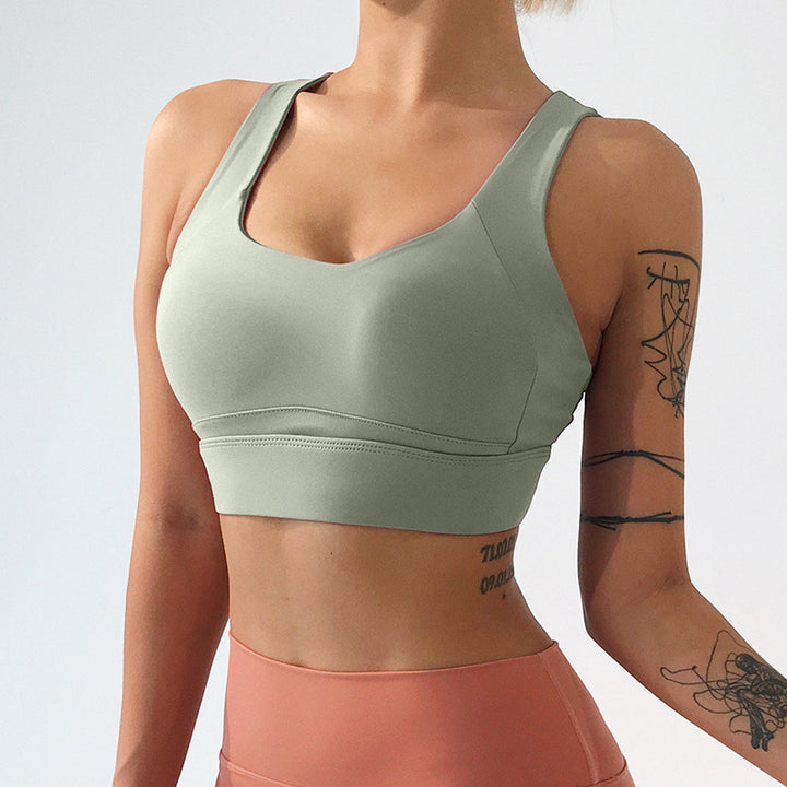 Sling Shockproof Fitness Bra Training Beauty Back Yoga Underwear