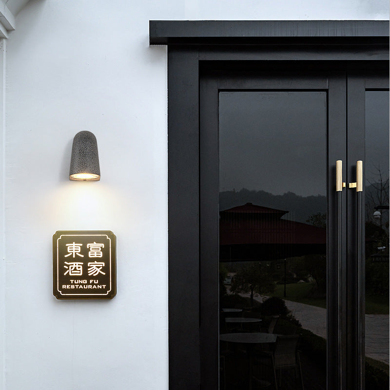 Cement Wall Lamp Outdoor Waterproof Decorative Horseshoe Lamp