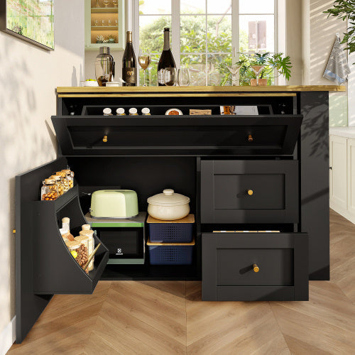 Bar side cabinet.