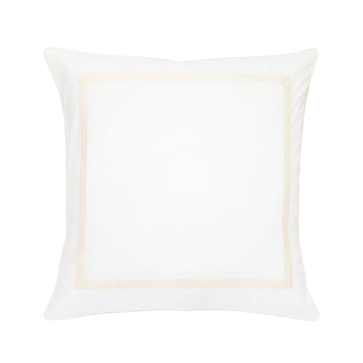 Classic Double Border Percale Cotton Euro Sham Pair