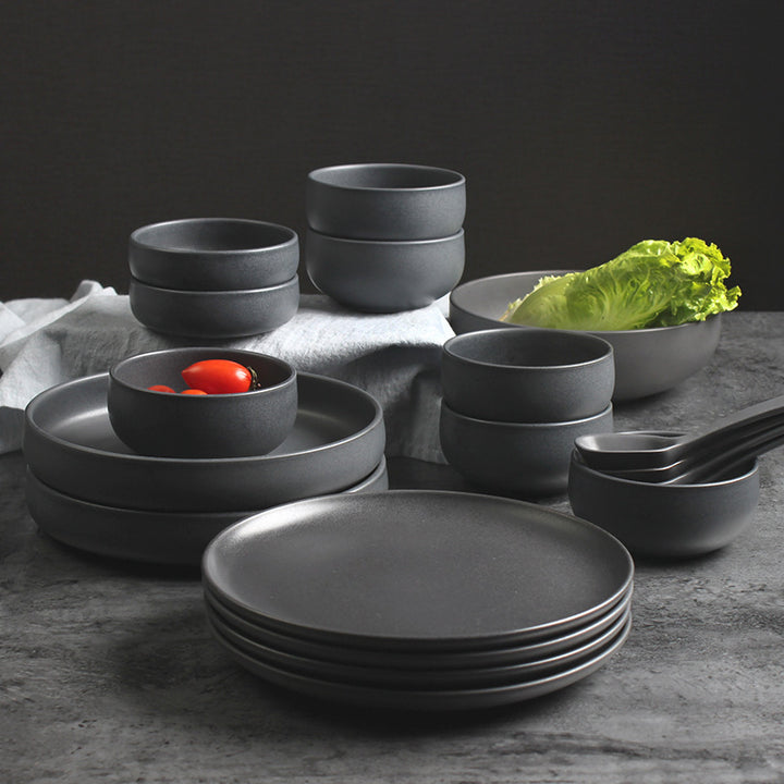 Nordic Ceramic Rice Bowl Dish Set