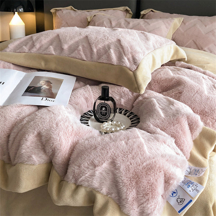 Luxe Milk Fleece 4-Piece Bedding Set