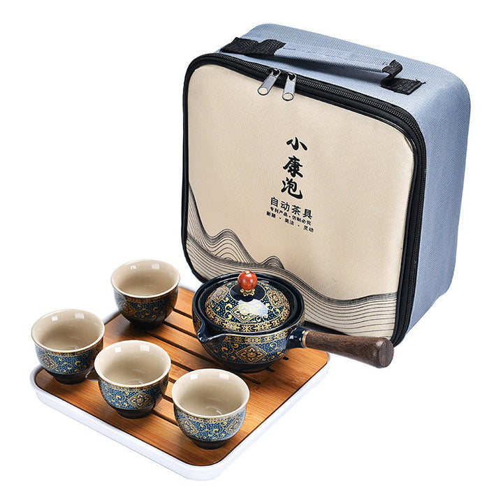 Lazy Kung Fu Tea Set Creative Automatic Rotating Tea Making Artifact
