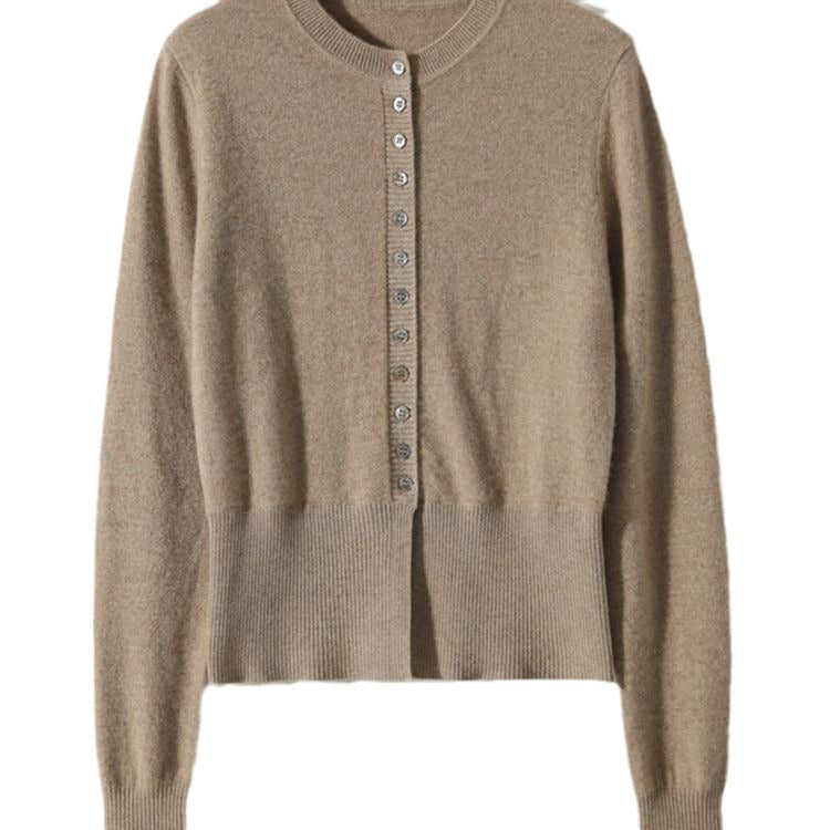 Knitted Cardigan Sweater.