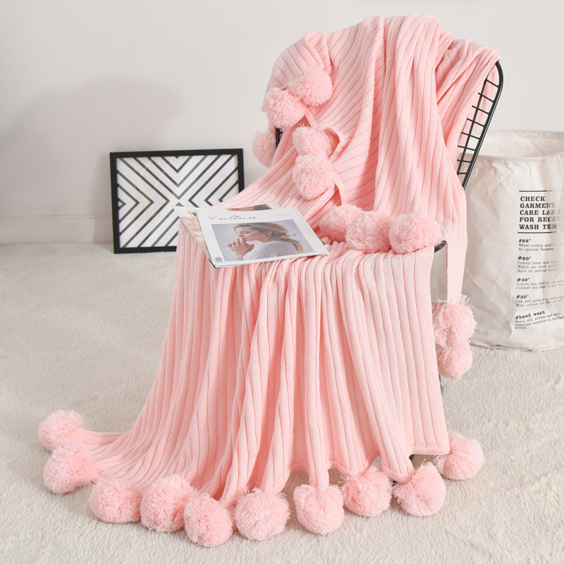 Net Red Cotton Sofa Blanket Knitted Wool