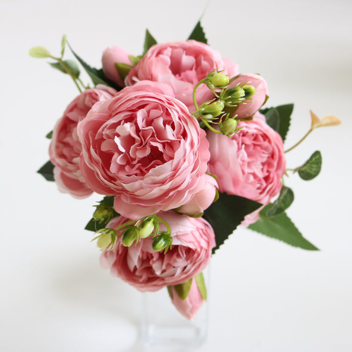 Simulation 5 Small Peony Wedding Home Artificial Flower Ornamental Flower