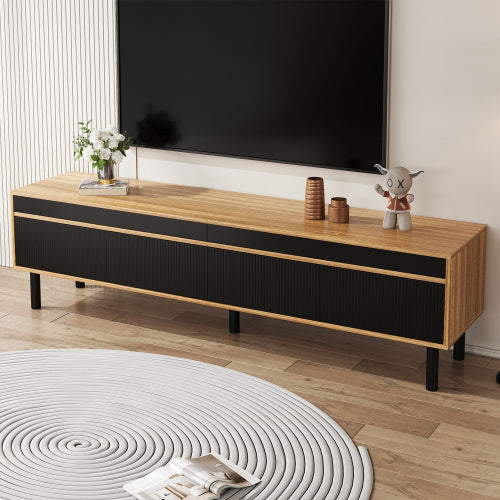 Sleek living cabinet.