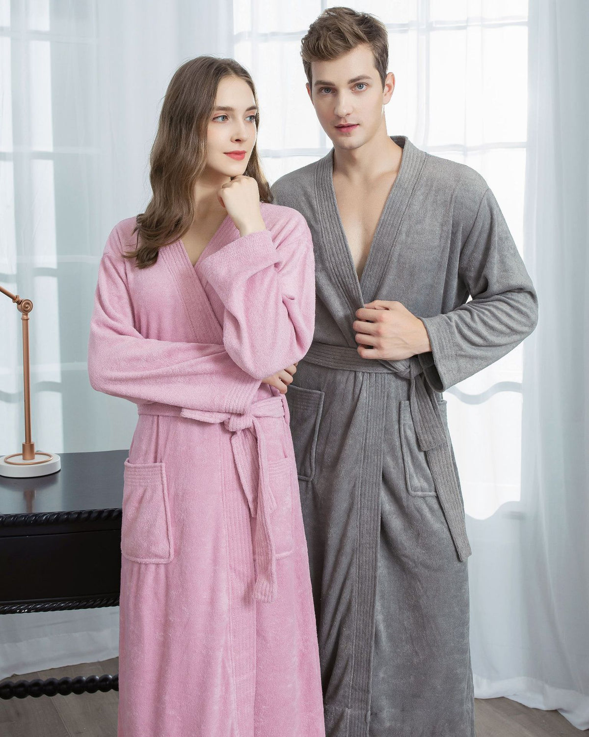 Four Seasons Towel Bathrobe Japanese And Korean Men's Bathrobe Beauty Salon Hotel Same Style Couple Cross-border