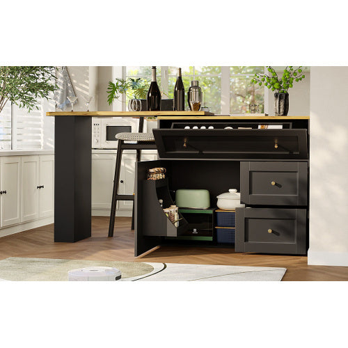 Bar side cabinet.