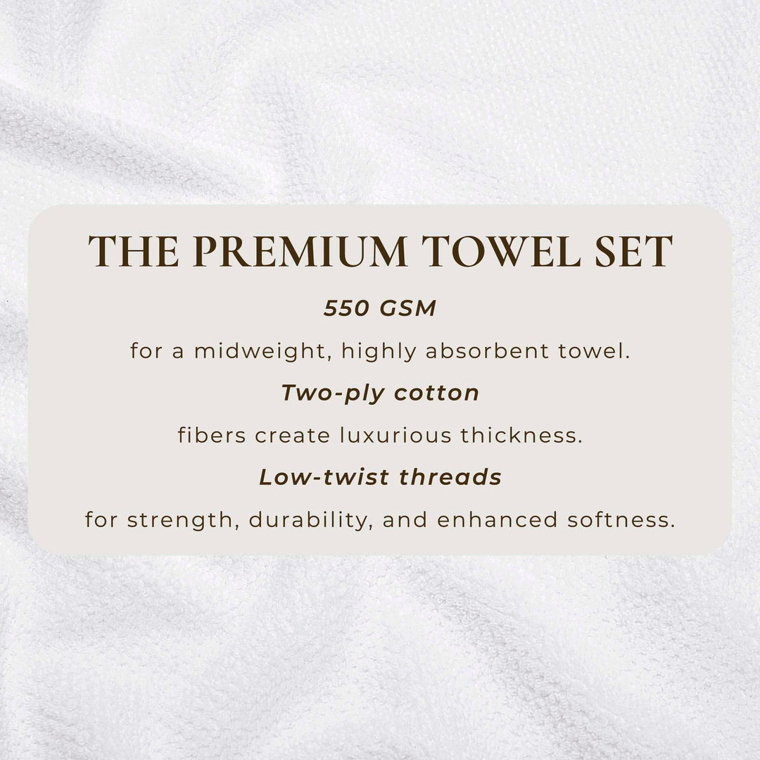 Cotton Textured Bath Towel Set - Acacia Collection