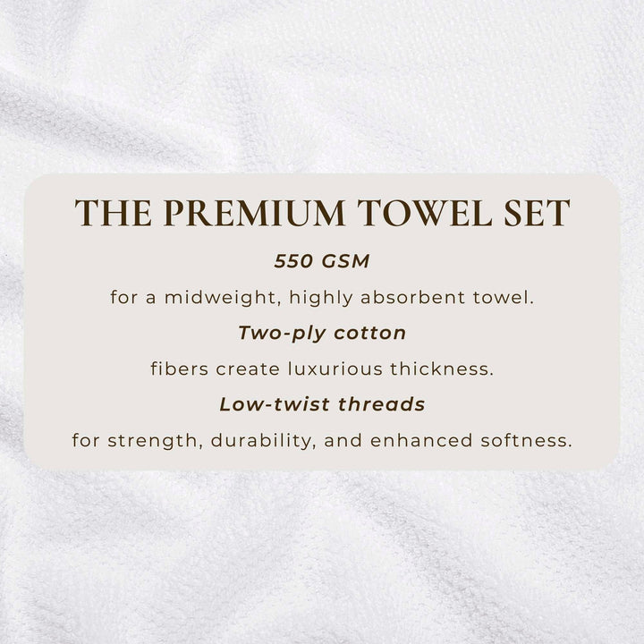 Cotton Textured Bath Towel Set - Acacia Collection