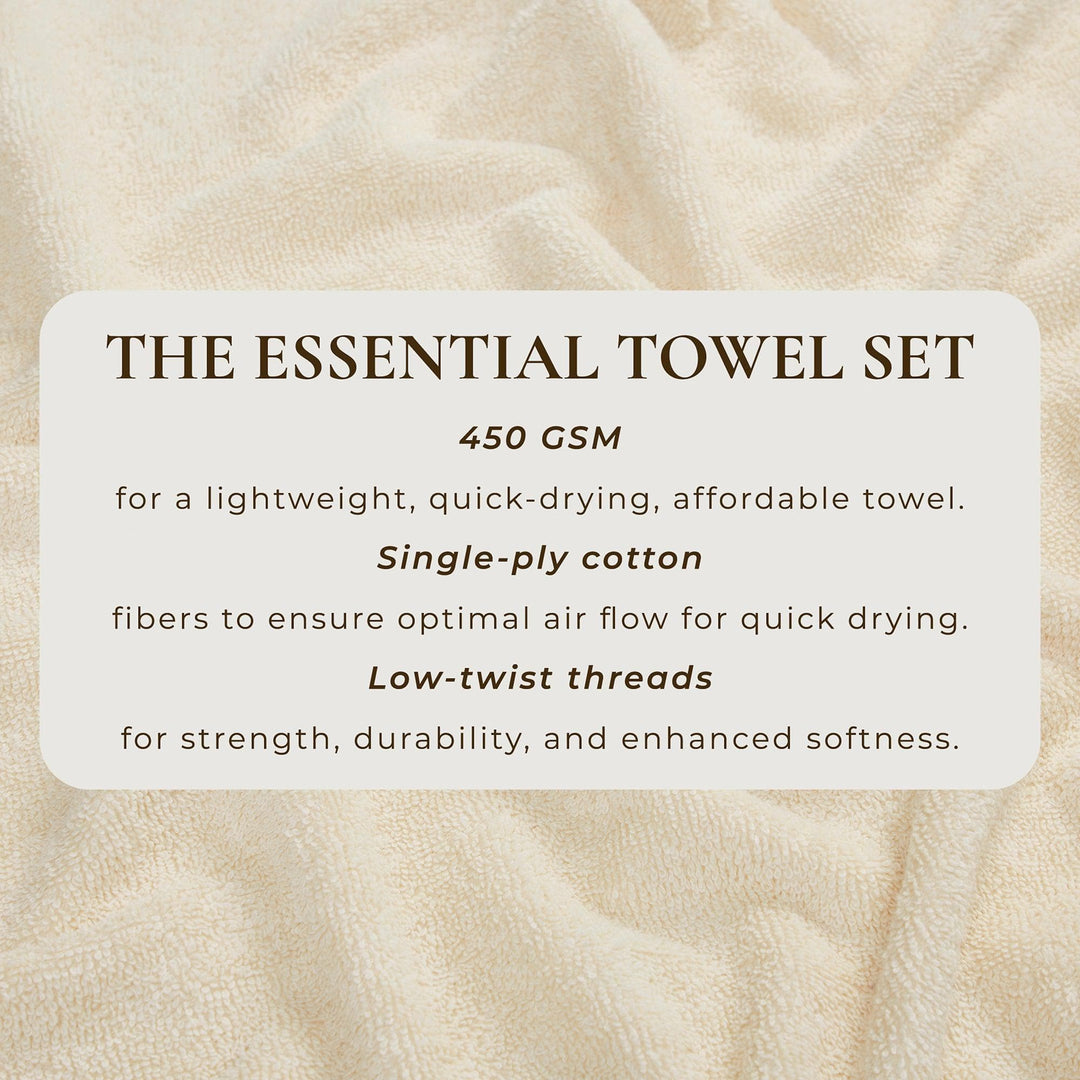 Cotton Terry Bath Towel Set - Cooper Collection