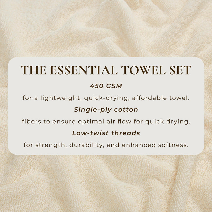 Cotton Terry Bath Towel Set - Cooper Collection