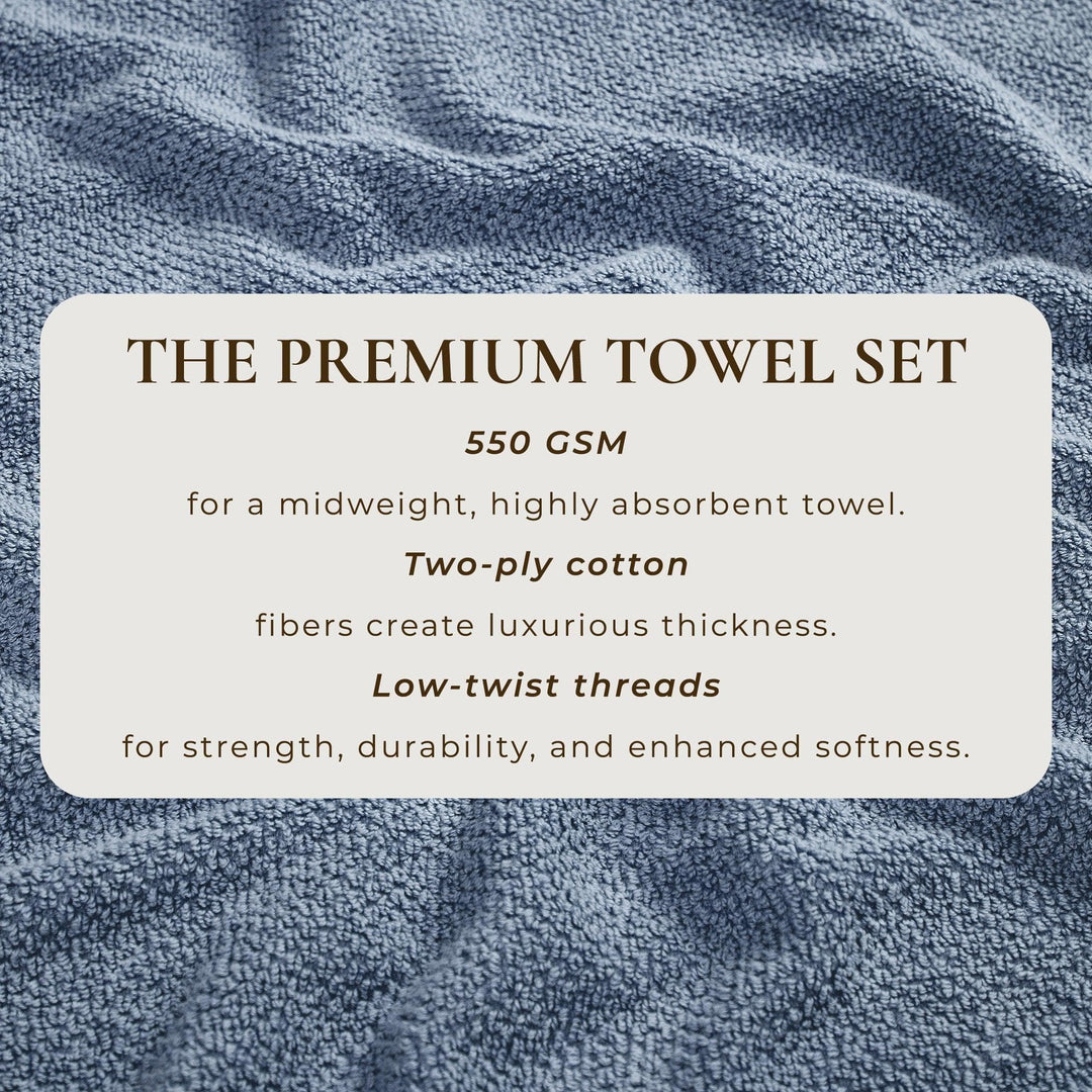 Cotton Textured Bath Towel Set - Acacia Collection
