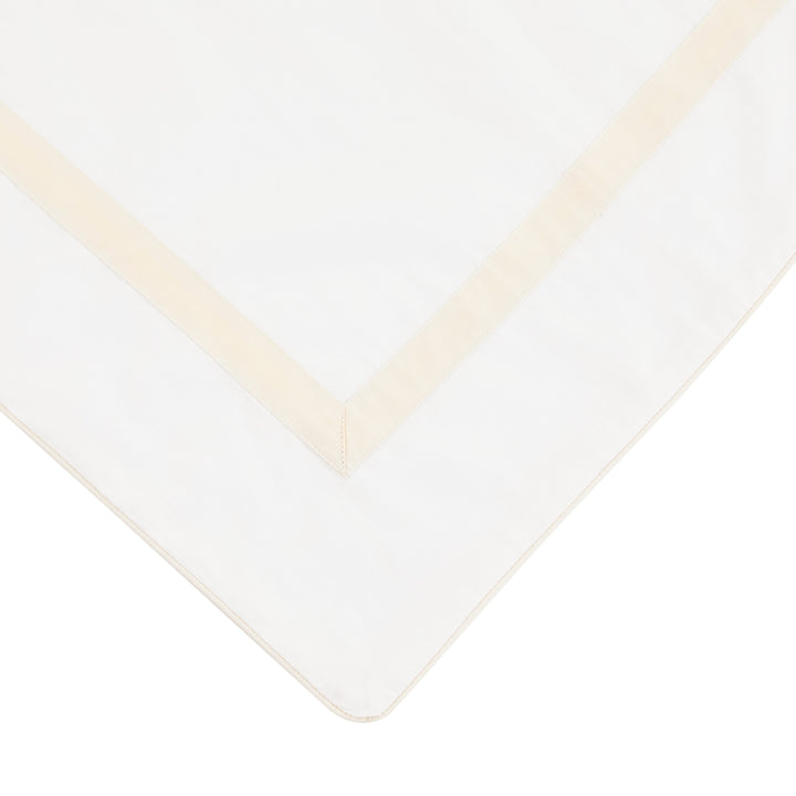 Classic Double Border Percale Cotton Euro Sham Pair