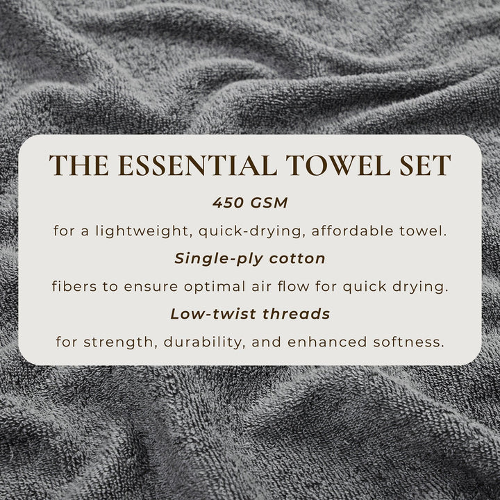 Cotton Terry Bath Towel Set - Cooper Collection