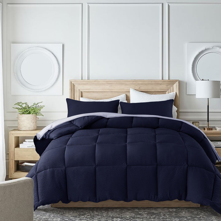 Kasentex Ultra Soft All Season Down Alternative Reversible Comforter, Twin, Queen, King, Room Decor, Graduation Gifts
