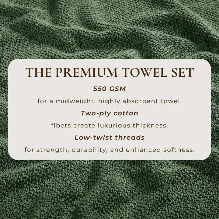 Cotton Textured Bath Towel Set - Acacia Collection