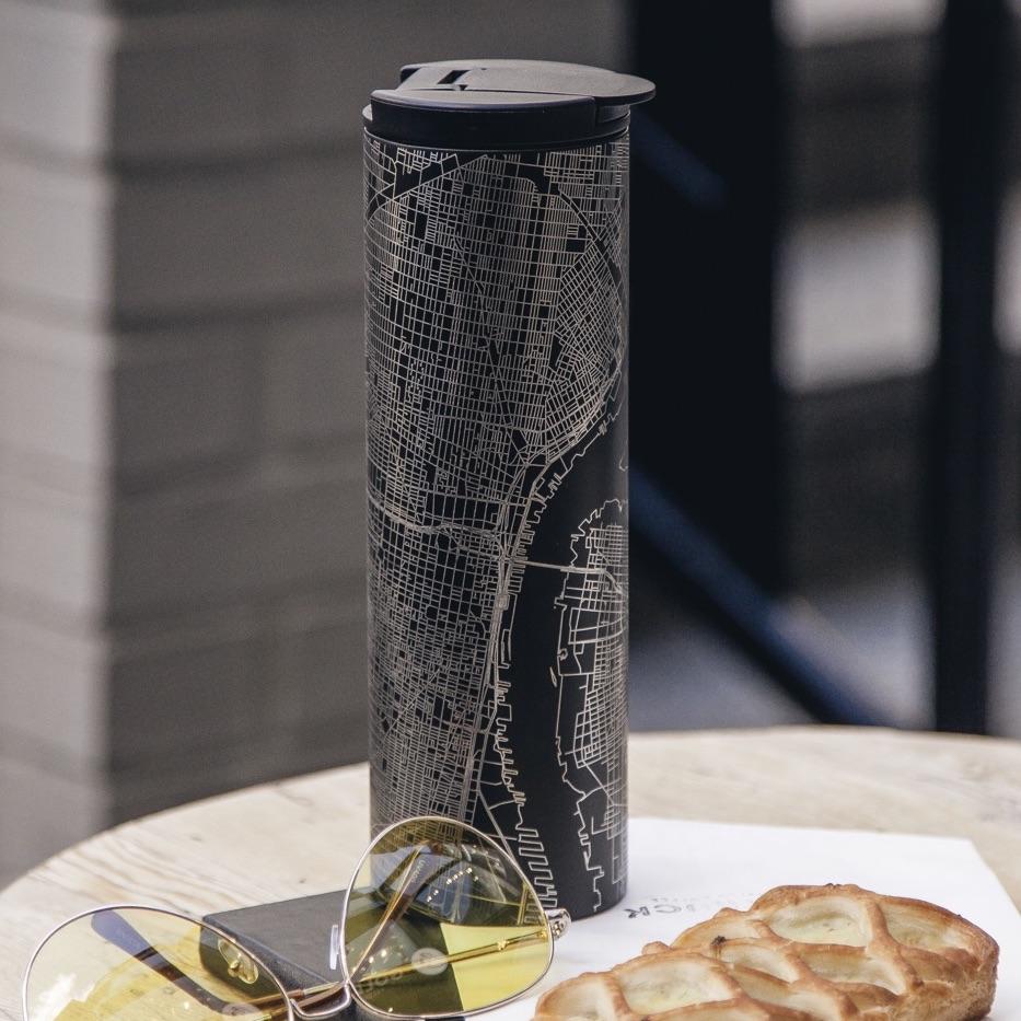 Ring of Kerry - Ireland Engraved Map Tumbler in Matte Black
