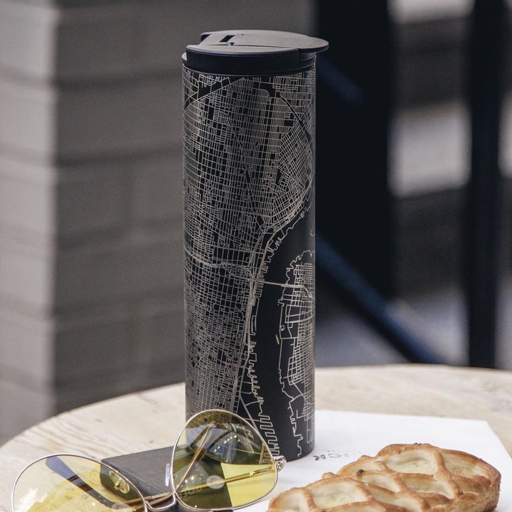 Ring of Kerry - Ireland Engraved Map Tumbler in Matte Black
