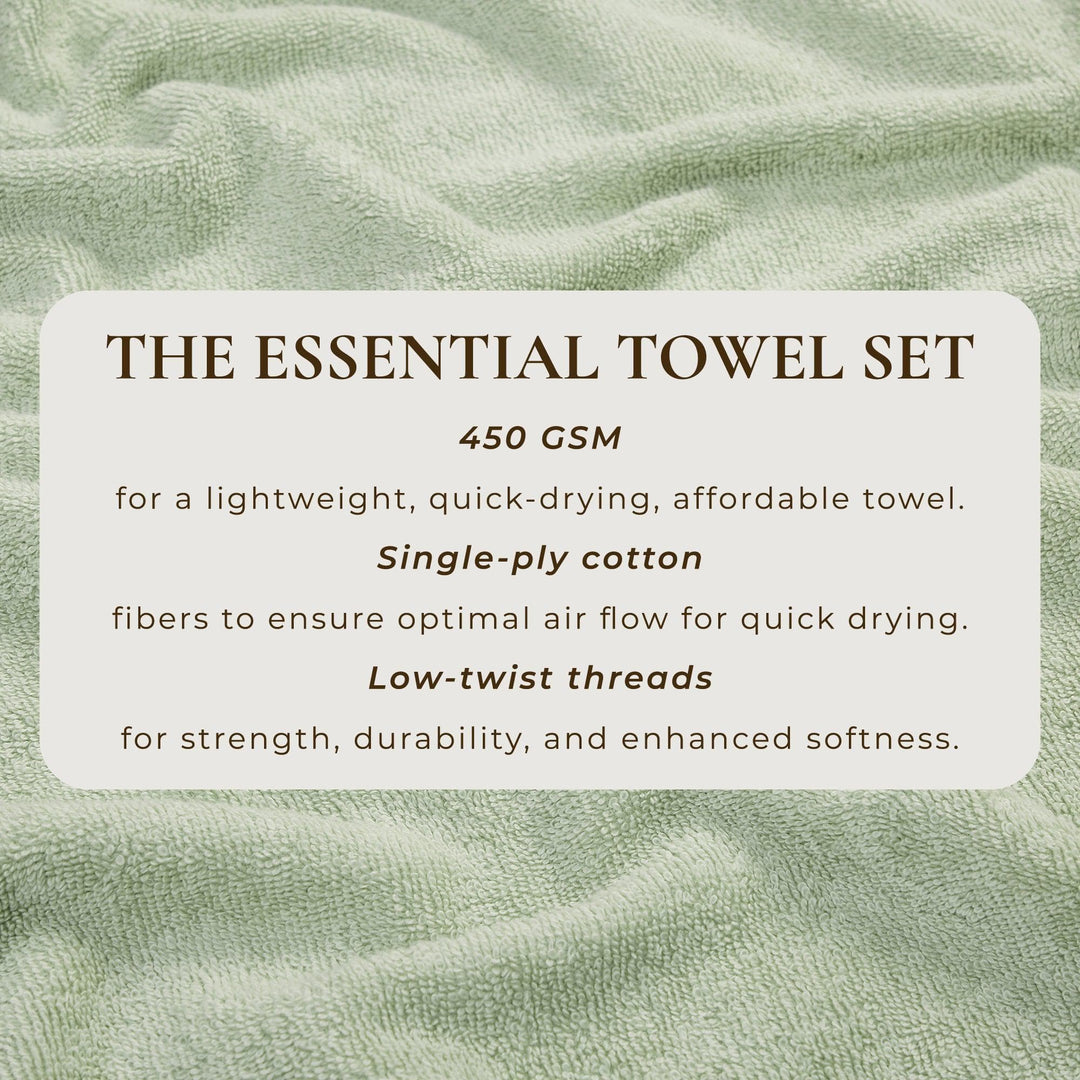 Cotton Terry Bath Towel Set - Cooper Collection