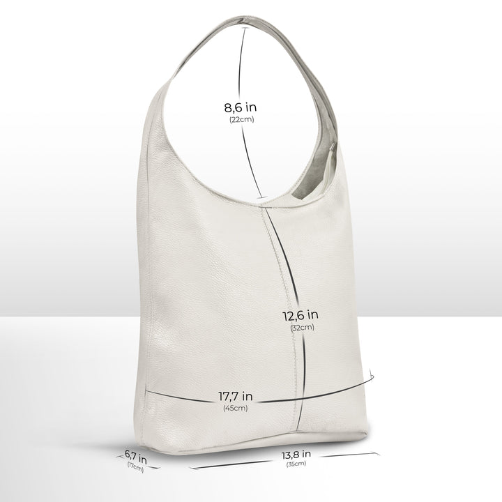 Calf Leather Hobo Bag
