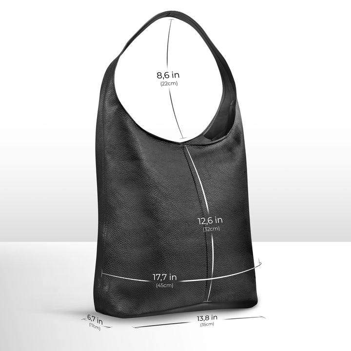 Calf Leather Hobo Bag