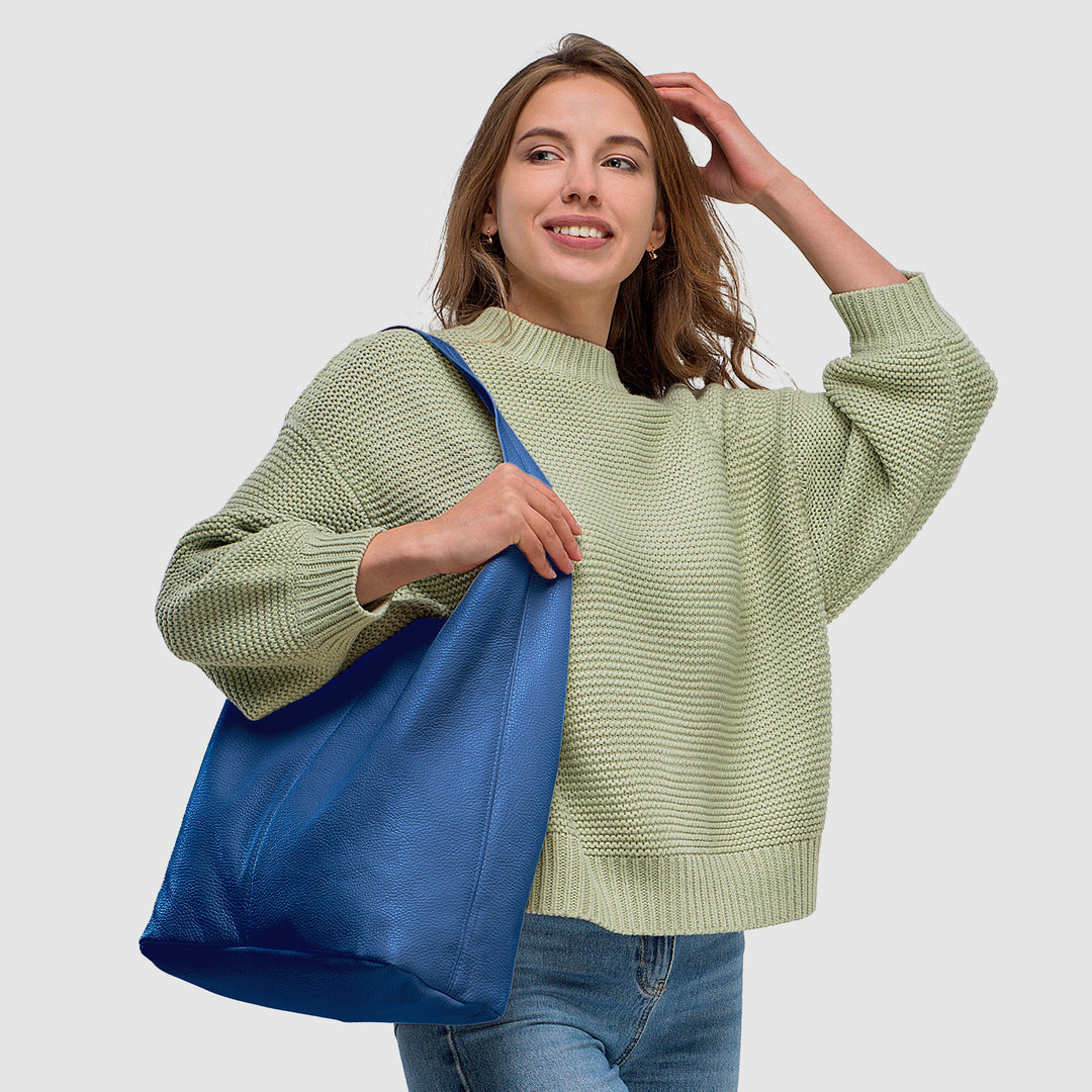 Calf Leather Hobo Bag