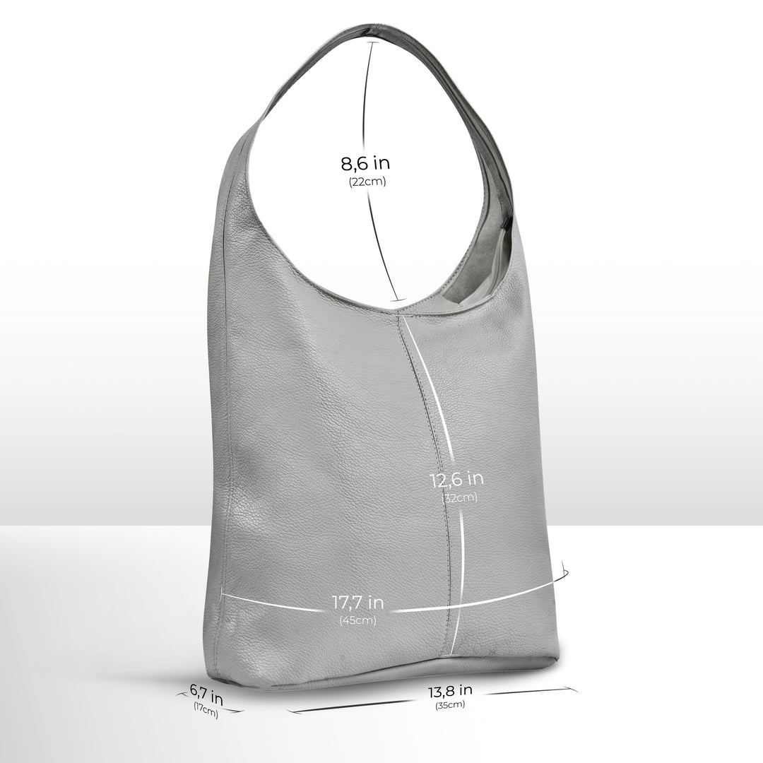 Calf Leather Hobo Bag