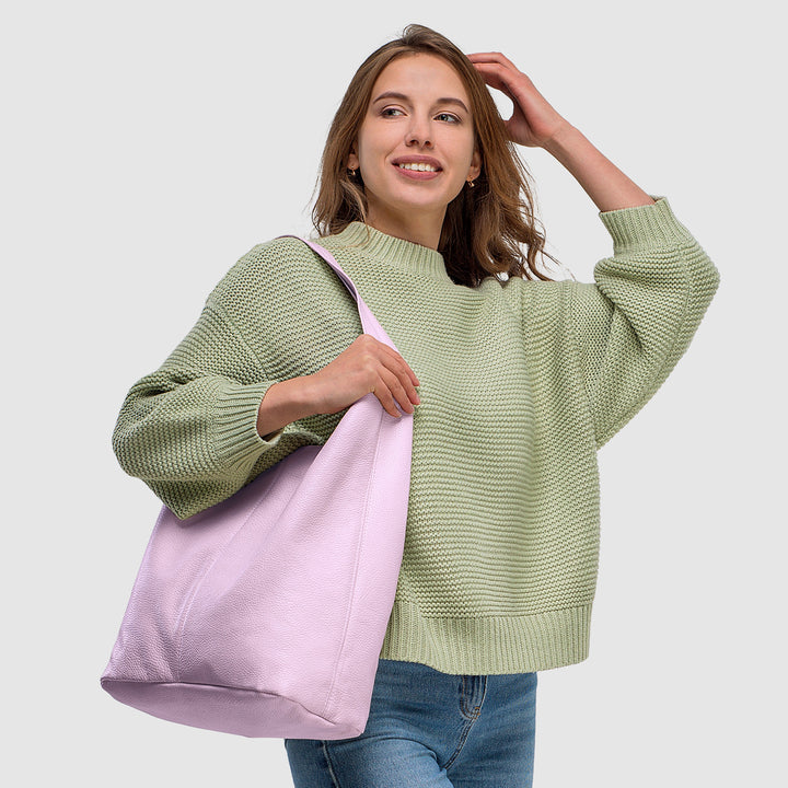 Calf Leather Hobo Bag