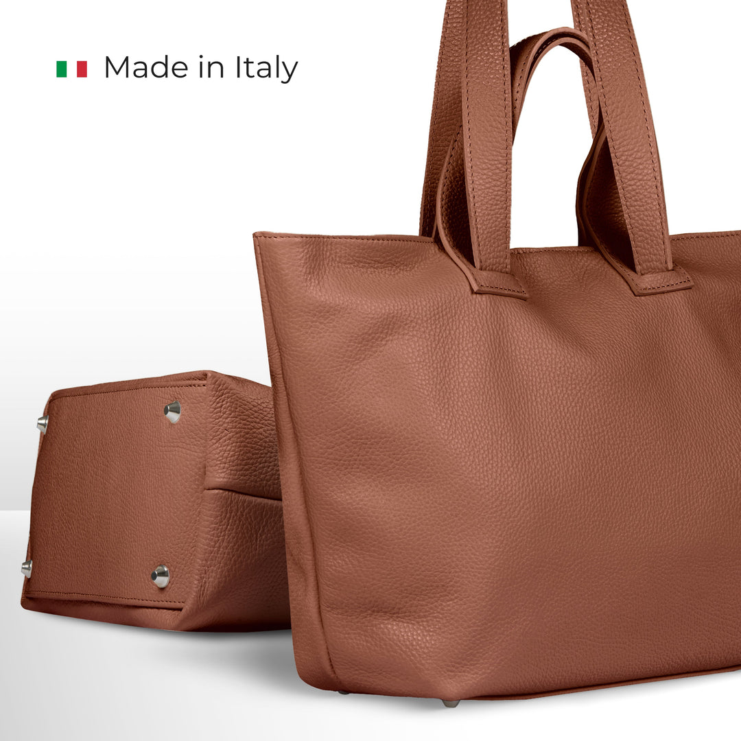 Calf Leather Tote Bag