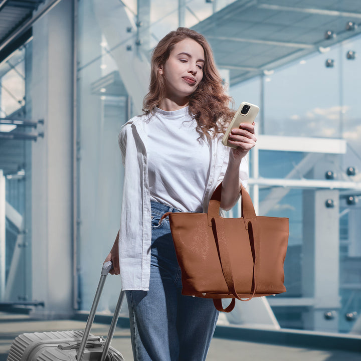 Calf Leather Tote Bag