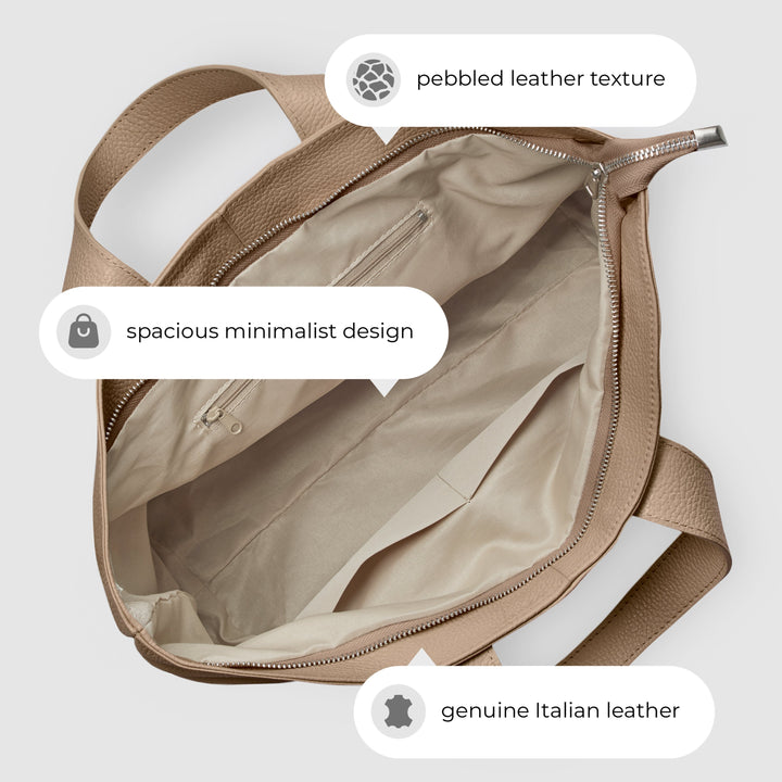 Calf Leather Tote Bag