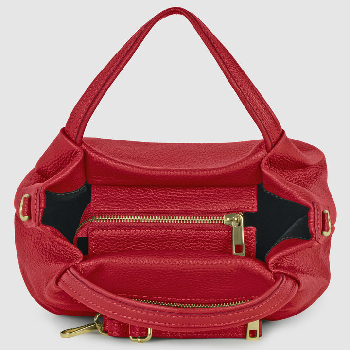 Calf Leather Top-Handle Bag
