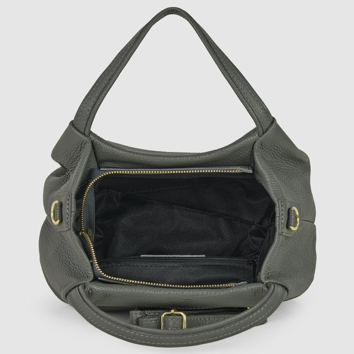 Calf Leather Top-Handle Bag