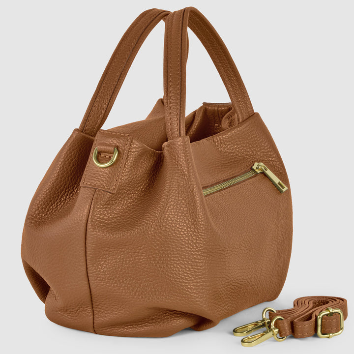 Calf Leather Top-Handle Bag
