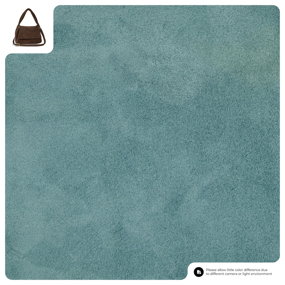 Suede Leather Top-Handle Bag