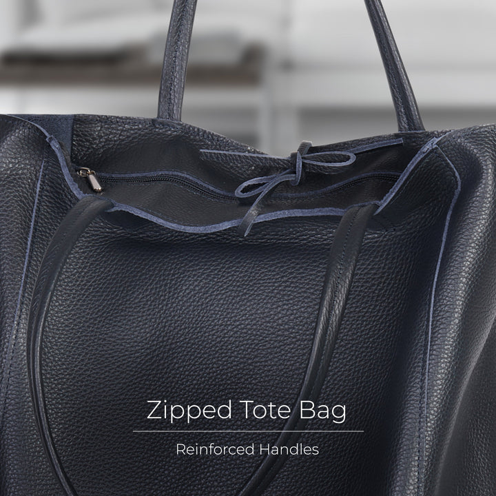 Calf Leather Tote Bag