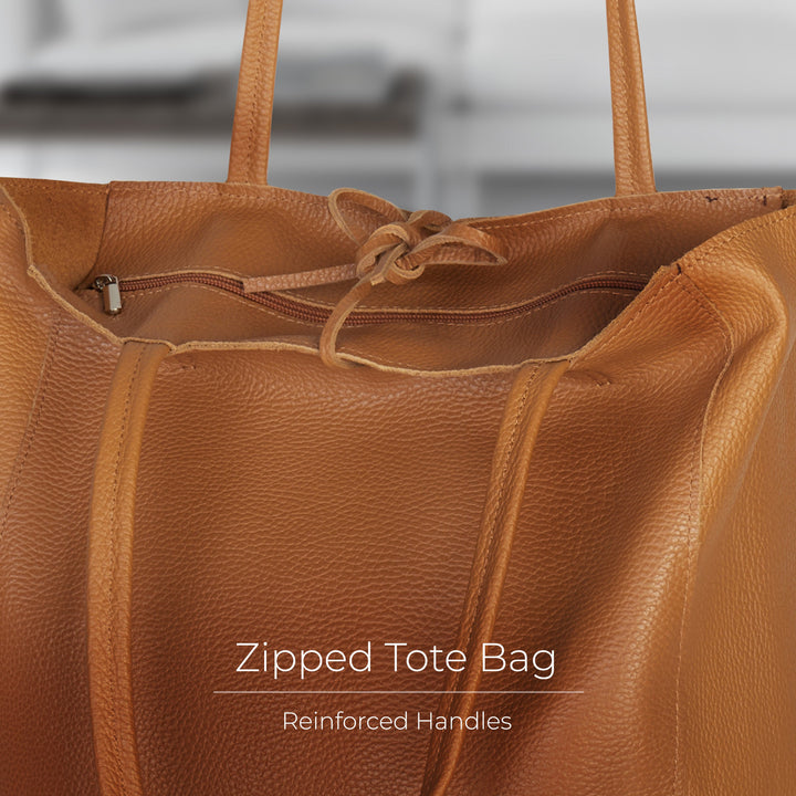 Calf Leather Tote Bag
