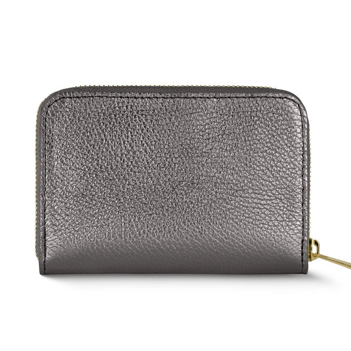 Metallic Calf Leather Wallet
