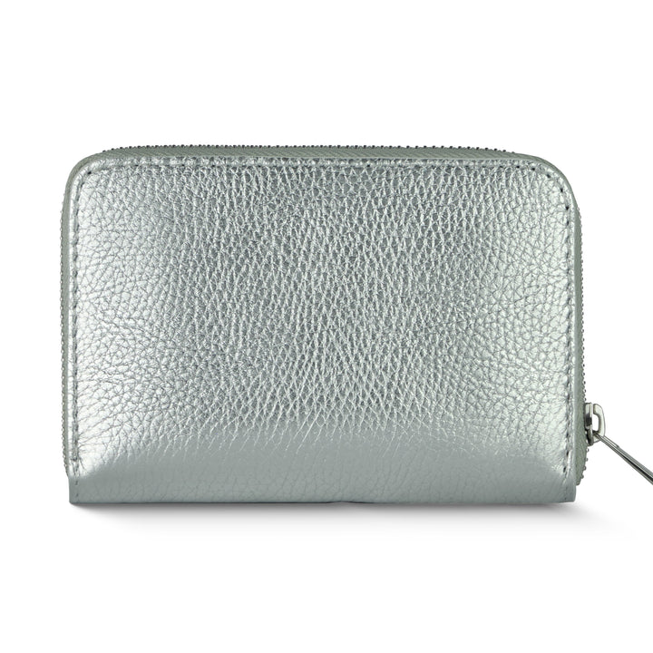 Metallic Calf Leather Wallet