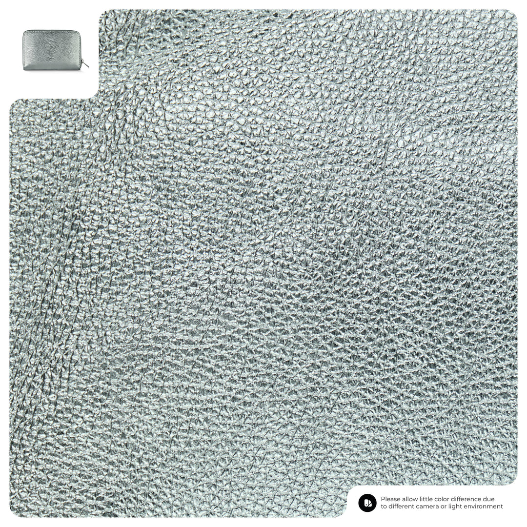 Metallic Calf Leather Wallet