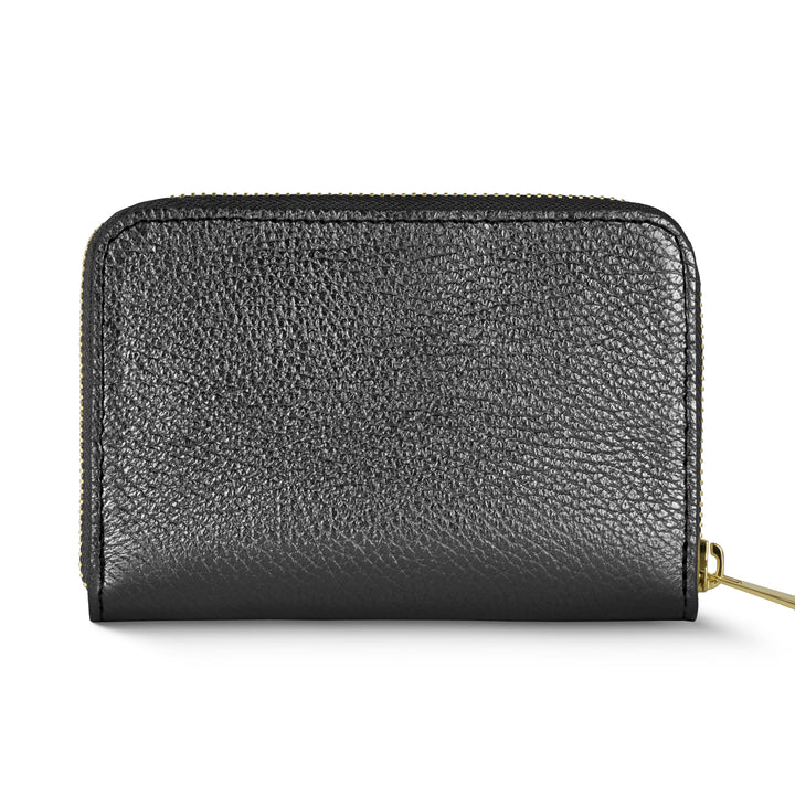 Metallic Calf Leather Wallet